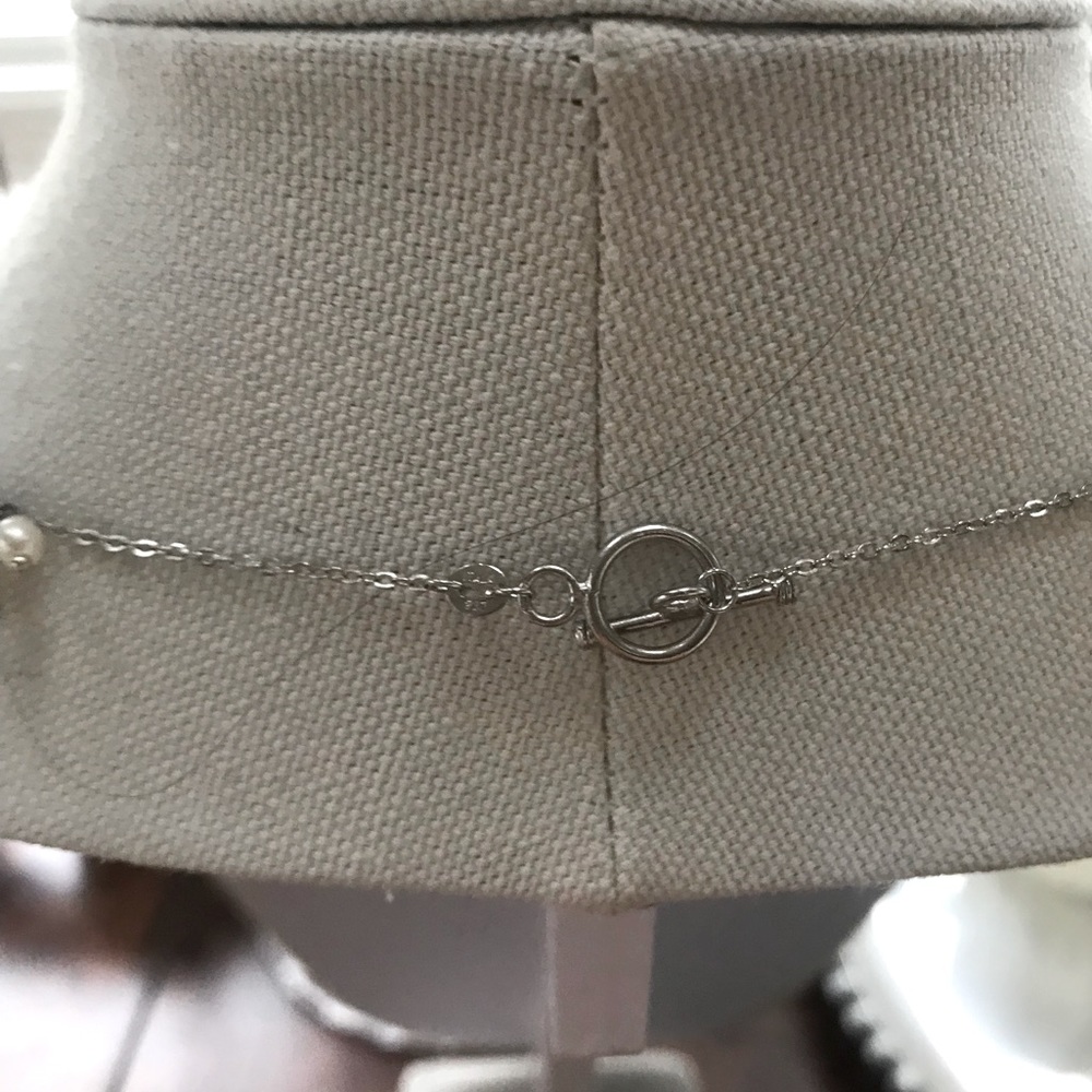 Freshwater Pearl Dangle Sterling Silver Necklace - Picture 3 of 5